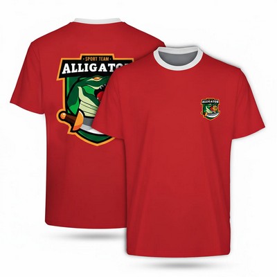 Unisex Sublimated Economy Short Sleeve T Shirt