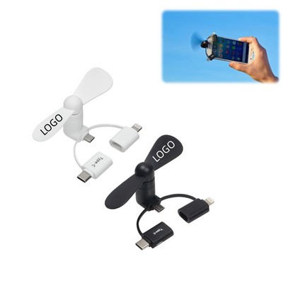 3-in-1 Compact Phone Fan