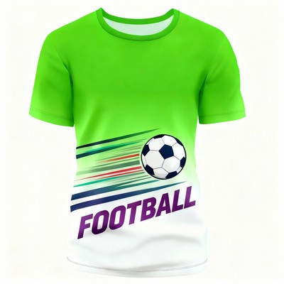 Custom Unisex Short Sleeve T-Shirt with Full-Color Dye Sublimation