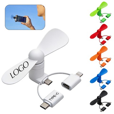 3-in-1 Mini Phone Fan