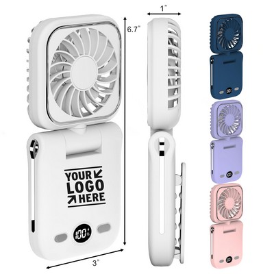 Mini Portable Handheld Clip On Rechargeable Personal Hand Fan